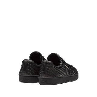 Prada 1E344I-77F Women's Shoes Black Nappa Leather Sport Casual Sneakers (PRW1005)-AmbrogioShoes