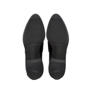Prada 2DG094-B4L Men's Shoes Black Calf-Skin Leather Moccasin Loafers (PRM1006)-AmbrogioShoes