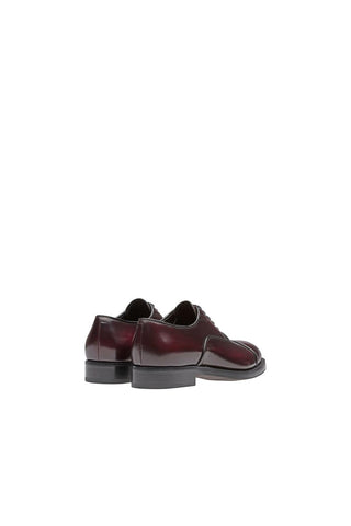 Prada 2EA130-055 Burgundy Leather Oxfords (PRM1007)
