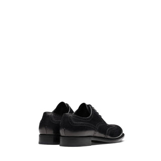 Prada 2EB109-3F33 Black Calf-Skin Leather Derby (PRM1026)-AmbrogioShoes