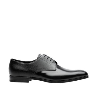 Prada 2EB174-UWU Black Saffiano / Calf-Skin Leather Oxfords (PRM1008)-AmbrogioShoes