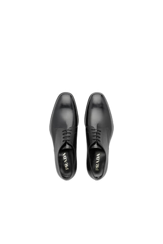 Prada 2EB174-UWU Black Saffiano / Leather Oxfords (PRM1008)