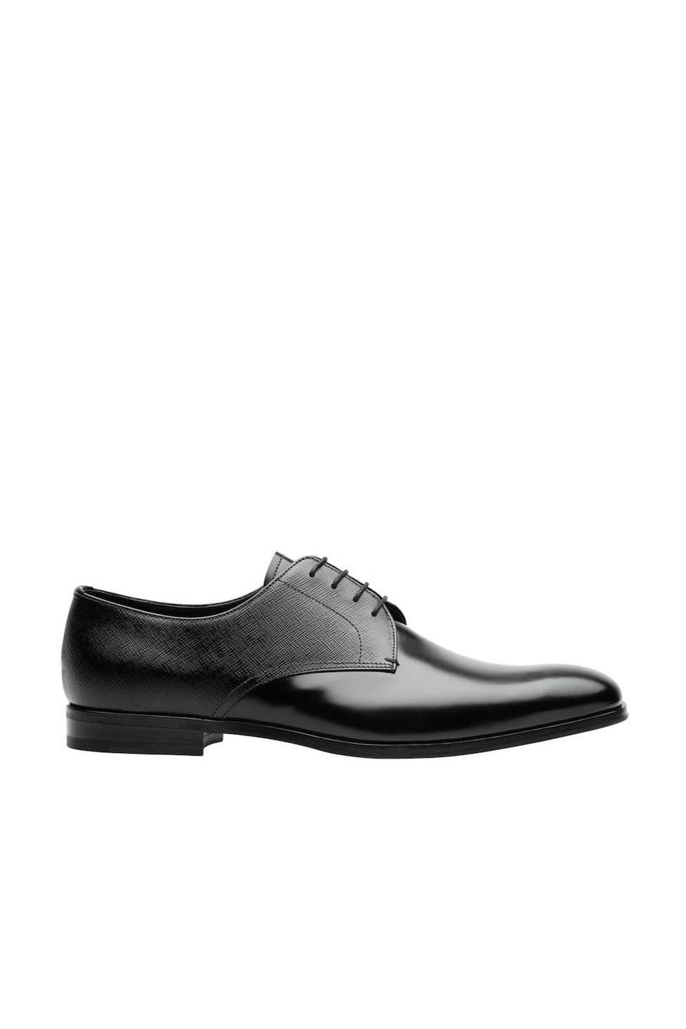 Prada 2EB174-UWU Black Saffiano / Leather Oxfords (PRM1008)