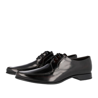 Prada 2EC124-P39 Men's Shoes Black Calf-Skin Leather Oxfords (PRM1041)-AmbrogioShoes