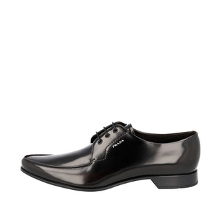 Prada 2EC124-P39 Men's Shoes Black Calf-Skin Leather Oxfords (PRM1041)-AmbrogioShoes