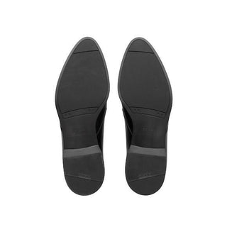 Prada 2EC125-3V68 Men's Shoes Black Calf-Skin Leather Derby Oxfords (PRM1004)-AmbrogioShoes