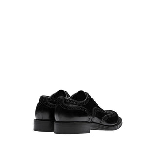 Prada 2EC134-ZJY Black Polished Calf-Skin Leather Derby (PRM1011)-AmbrogioShoes