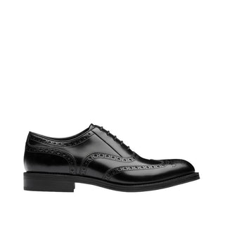 Prada 2EC134-ZJY Black Polished Calf-Skin Leather Derby (PRM1011)-AmbrogioShoes