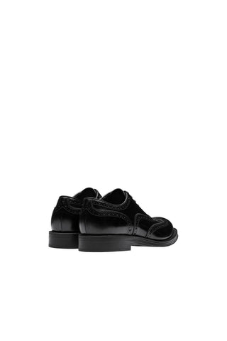 Prada 2EC134-ZJY Black Polished Leather Derby (PRM1011)