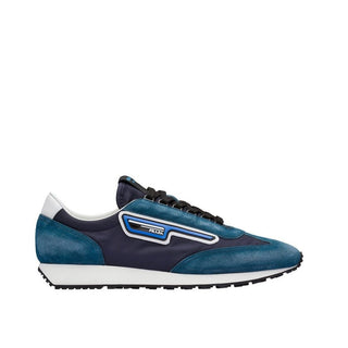 Prada 2EG276-3KUY Men's Shoes Blue Cloudbust Technical Fabric / Suede Leather Casual Sneakers (PRM1016)-AmbrogioShoes