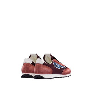 Prada 2EG276-3KUY Men's Shoes Red Cloudbust Technical Fabric / Suede Leather Casual Sneakers (PRM1015)-AmbrogioShoes