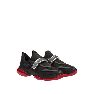Prada 2OG064-1OUF Men's Shoes Black Cloudbust Technical Fabric Casual Sneakers (PRM1012)-AmbrogioShoes