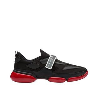 Prada 2OG064-1OUF Men's Shoes Black Cloudbust Technical Fabric Casual Sneakers (PRM1012)-AmbrogioShoes