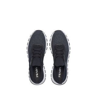 Prada 4E3393-3KLC Prax 01 Men's Shoes Black Technical Fabric Causual Sneakers (PRM1035)-AmbrogioShoes