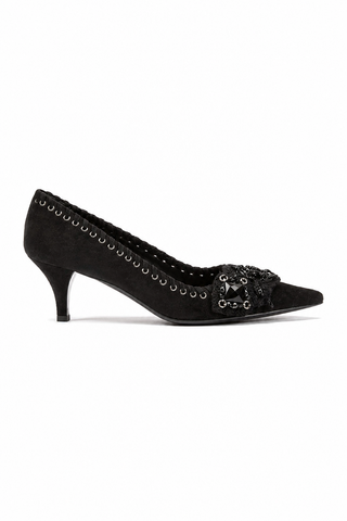 Prada Designer Shoes for women Black Suede Pumps 1P6327 (PRW14)