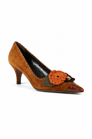 Prada Designer Shoes for women, Suede Pumps 1P6317 (PRW13)