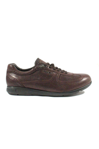 Prada Mens Brown Nappa Aviator Six Lace-Up Sneakers (PRMSNK6)