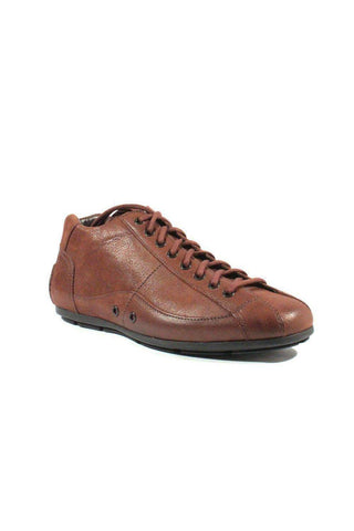 Prada Men's Designer Shoes Brown Color Leather Sports Designer Shoes 2T1559 (PRM13)-AmbrogioShoes
