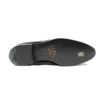Prada Mens Shoes Dark Brown Leather Dress Shoes 2D1651 (PRM6)-AmbrogioShoes