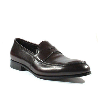 Prada Mens Shoes Dark Brown Leather Dress Shoes 2D1651 (PRM6)-AmbrogioShoes