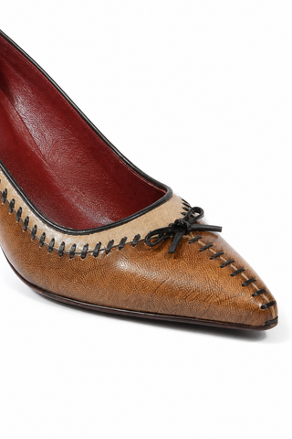 Prada Natural Beige Nappa Pumps 1I6101 (PRW7)