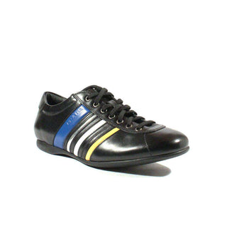 Prada Sneakers Leather Sports Mens Shoes Black 4E1807 (PRM65)-AmbrogioShoes