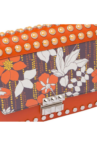 Prada Special Edition 1BD120-2CE9 Women's Orange Elektra Leather Shoulder Bag (PR1010)