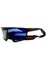 1BO10J - Matte Black / Dark Blue Mirrored Violet