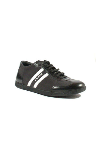 Prada Sports Men's Designer Shoes Black/White 4E1595 (PRM46)