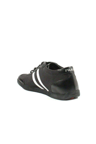 Prada Sports Men's Designer Shoes Black/White 4E1595 (PRM46)