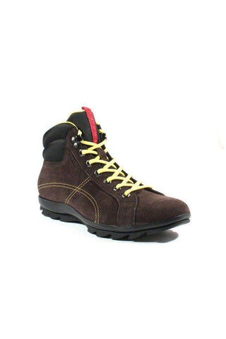 Prada Men's Designer Shoes Sports Hiking Boots 4T1846 Ebano Nero (PRM39)