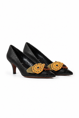 Prada Women's Black leather Pumps 1P6317 (PRW12)