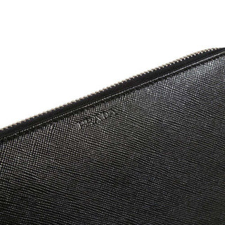 Prada Women's Saffiano Black Leather Wallet (PW5000)-AmbrogioShoes