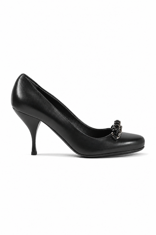 Prada shoes Black Pumps for women (PRW43)