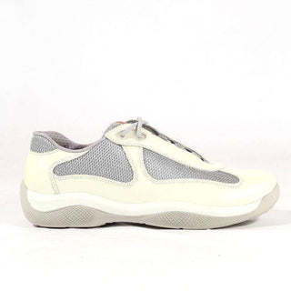 Prada shoes for women Cream Patent leather Sneakers KPRW69-AmbrogioShoes