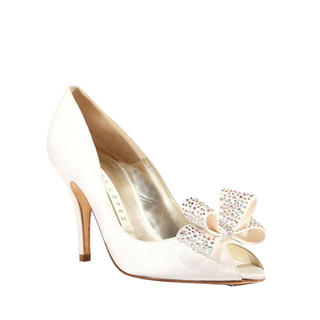 Pura Lopez PRO116 Satin Crystalized Peep-Toe Pumps (PLCRY103)-AmbrogioShoes