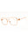 9329 - Shiny Rose Gold/clear demo lens
