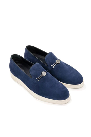 Artioli Rimini Suede Horse-Bit Loafer