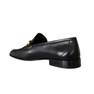 Roberto Cavalli 22505-A Black Calf-Skin Leather Horsebit Loafers (RC1005)-AmbrogioShoes