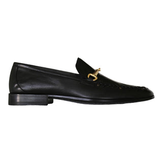 Roberto Cavalli 22505-A Black Calf-Skin Leather Horsebit Loafers (RC1005)-AmbrogioShoes