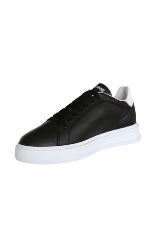 Roberto Cavalli 22535 Black Leather Casual Sneakers (RC1000)