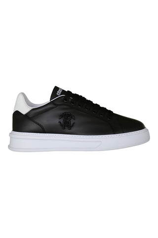 Roberto Cavalli 22535 Black Leather Casual Sneakers (RC1000)