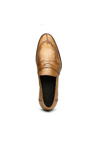 Roma Crocodile Loafer - Taupe-Dellamoda