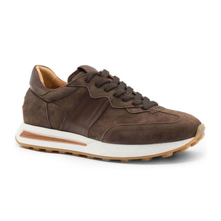 Zelli Italia Roxi Men's Shoes Nicotine Suede & Calf-Skin Leather Sneaker (ZEL1078)