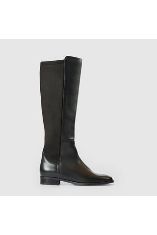 Aquatalia Sabrena Stretch leather boot in Black - view 1