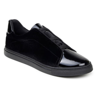 Studio Belvedere Silvano Men's Shoes Velvet / Patent Leather Slip-On Sneaker (SBV1016)