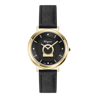 Ferragamo Minuetto Leather Watch