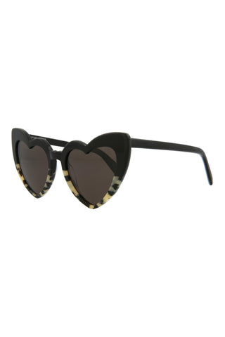 Saint Laurent  Black/White Spotted Havana Sunglasses