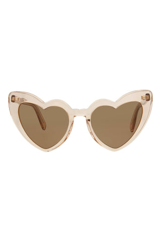 Saint Laurent  Transparent Light Peach Sunglasses