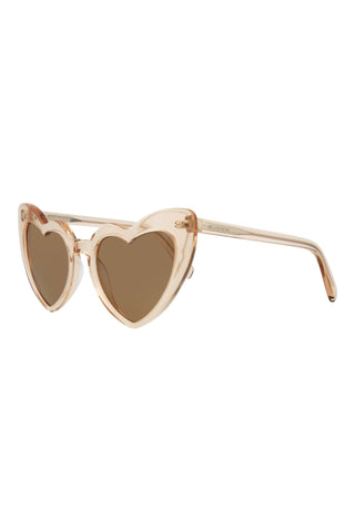 Saint Laurent  Transparent Light Peach Sunglasses